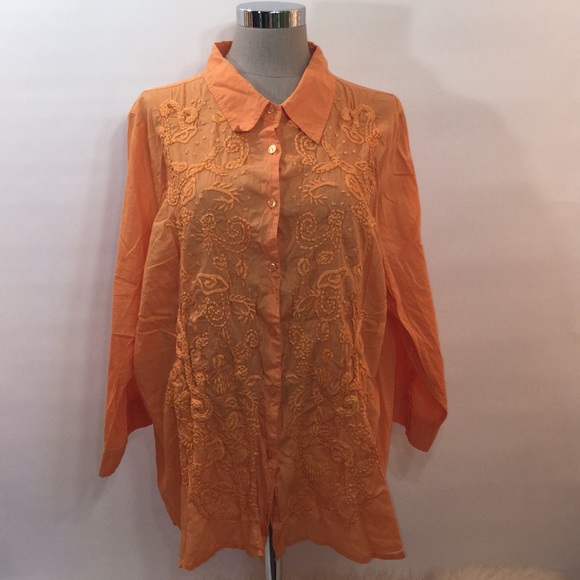 Avenue Tops - 3 for $18🛍 Plus Size 26/28 Orange Shirt